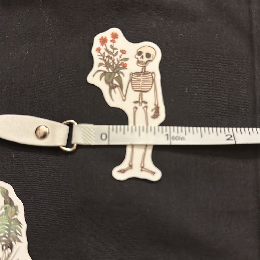 Floral skull stickers/decals. - Picture 3 of 6